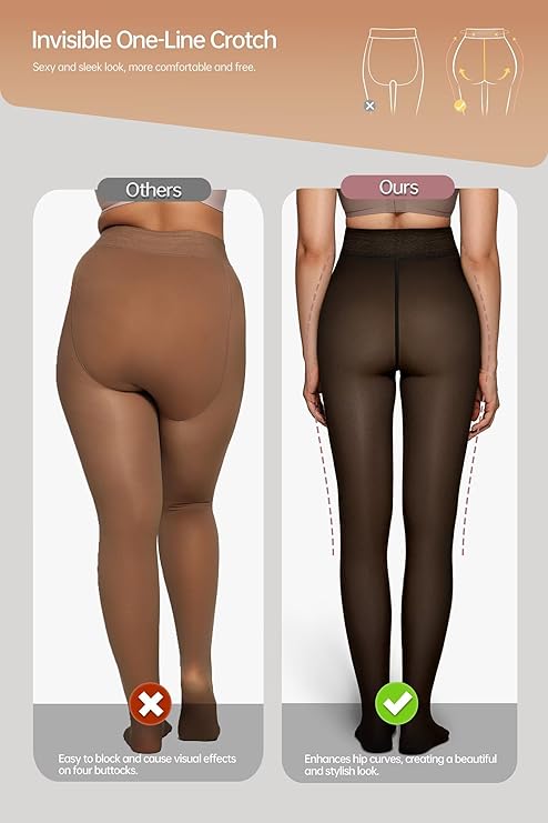 Varm och Mysig - Snygga strumpbyxor med Tummy Control